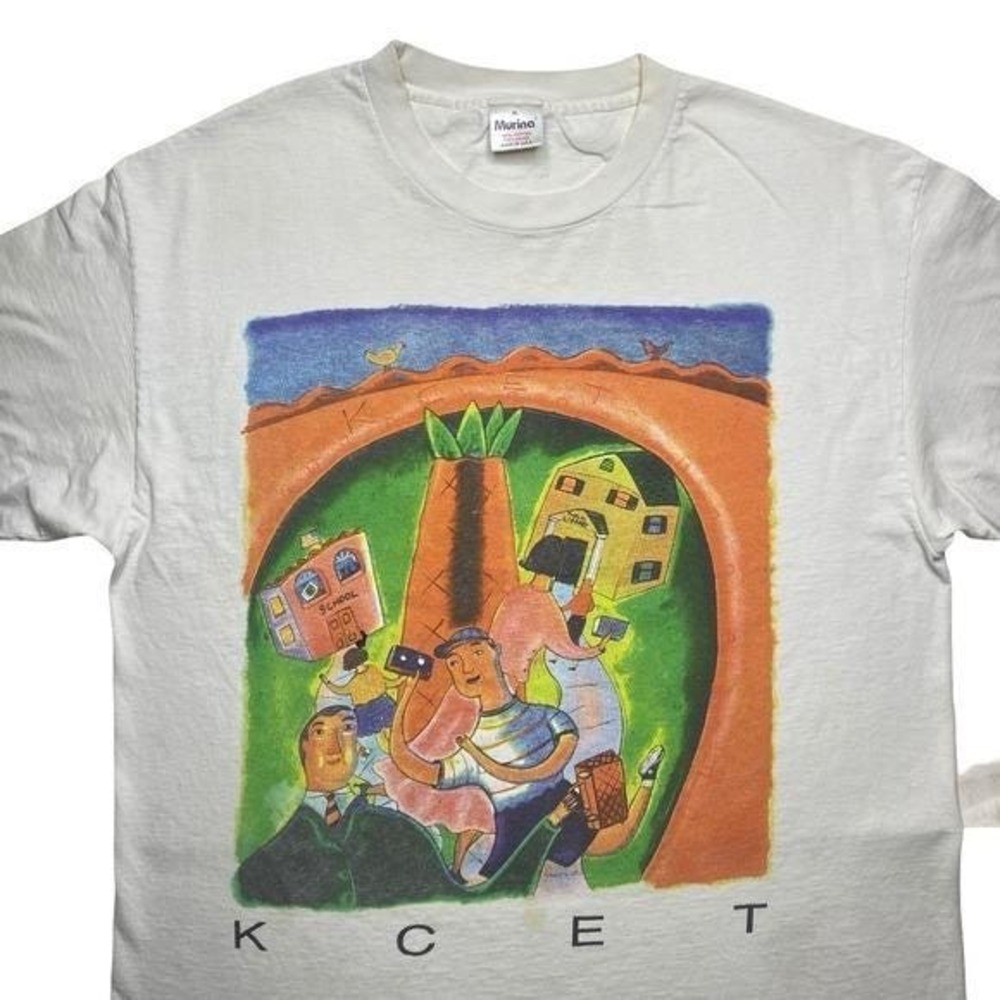 Vintage 90s KCET promo shirt XL